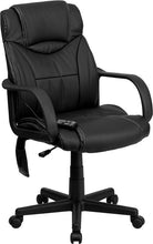 Flash Furniture High Back Massaging Black Leather Executive Swivel Office Chair