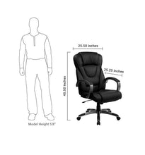 Flash Furniture High Back Black Leather Executive Swivel Office Chair