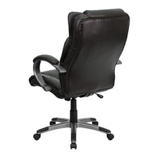 Flash Furniture High Back Espresso Brown Leather Executive Swivel Office Chair