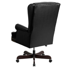 Flash Furniture High Back Traditional Tufted Black Leather Executive Swivel Office Chair
