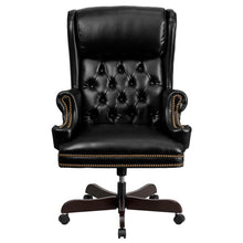 Flash Furniture High Back Traditional Tufted Black Leather Executive Swivel Office Chair