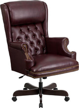 Flash Furniture High Back Traditional Tufted Burgundy Leather Executive Swivel Office Chair