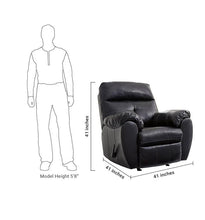 Flash Furniture Benchcraft Bastrop Rocker Recliner In Midnight Durablend