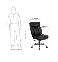 Flash Furniture Hercules Series 400 Lb. Capacity Big & Tall Black Leather Executive Swivel Office Chair