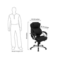 Flash Furniture High Back Black Leather Contemporary Executive Swivel Office Chair