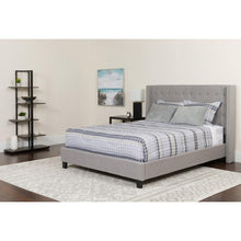 Flash Furniture Riverdale King Size Tufted Upholstered Platform Bed with Pocket Spring Mattress