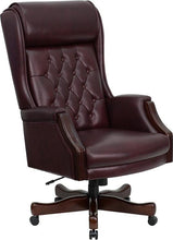 Flash Furniture High Back Traditional Tufted Burgundy Leather Executive Swivel Office Chair