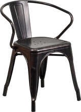 Flash Furniture Metal Indoor-Outdoor Chair With Arms