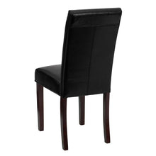 Flash Furniture Black Leather Upholstered Parsons Chair
