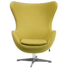 Flash Furniture Wool Fabric Egg Chair With Tilt-Lock Mechanism Lounge Chairs, Flash Furniture, - Modish Store