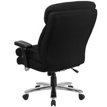 Flash Furniture Hercules Series 24/7 Intensive Use, Multi-Shift, Black Fabric Executive Swivel Chair With Lumbar Support Knob