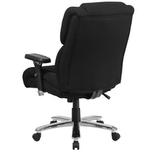 Flash Furniture Hercules Series 24/7 Intensive Use, Multi-Shift, Black Fabric Executive Swivel Chair With Lumbar Support Knob