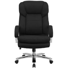 Flash Furniture Hercules Series 24/7 Intensive Use, Multi-Shift, Big & Tall 500 Lb. Capacity Black Fabric Executive Swivel Chair With Loop Arms