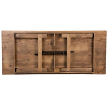 Flash Furniture Hercules Series Antique Rustic Solid Pine Folding Farm Table