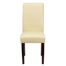 Flash Furniture Ivory Leather Upholstered Parsons Chair