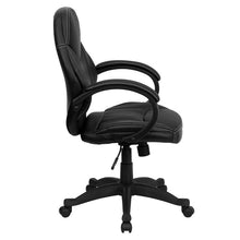 Flash Furniture Mid-Back Black Leather Contemporary Executive Swivel Office Chair