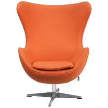 Flash Furniture Wool Fabric Egg Chair With Tilt-Lock Mechanism Lounge Chairs, Flash Furniture, - Modish Store